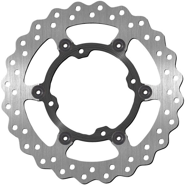 5112 - SBS Stainless Steel Front Brake Disc For Kawasaki KX250 2021-2022 - Black/Silver