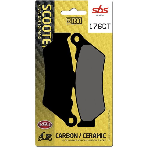 176CT - SBS Carbon Tech Organic Front Brake Pads For BMW C1 125 2000-2003