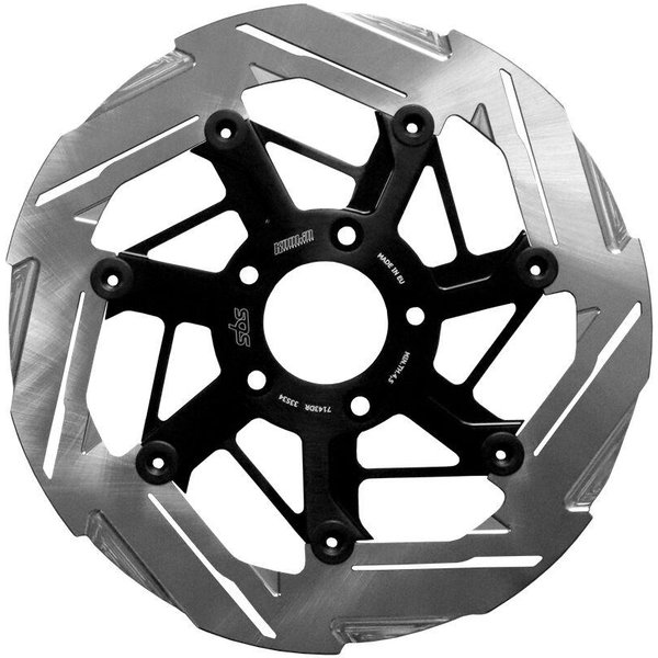 7143DR - SBS Kodlin Brake Disc For Harley Davidson FXDR1868 2019 - Black/Silver Front