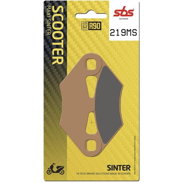 219MS - SBS MS Maxi Sintered Rear Brake Pads For Peugeot Metropolis 400 2015-2016