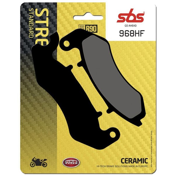 968HF - SBS HF Street Ceramic Organic Front Brake Pads For Benelli BN125 CBS 2018-2019
