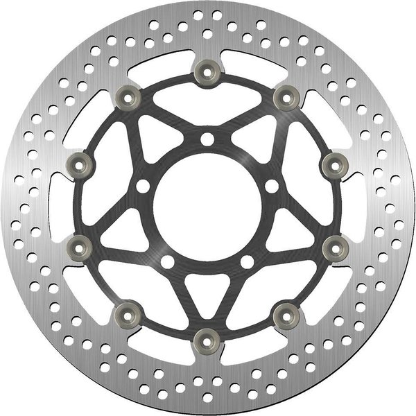 5328A - SBS Stainless Steel Front Brake Disc For Triumph Tiger 800 2011-2014 - Black/Silver