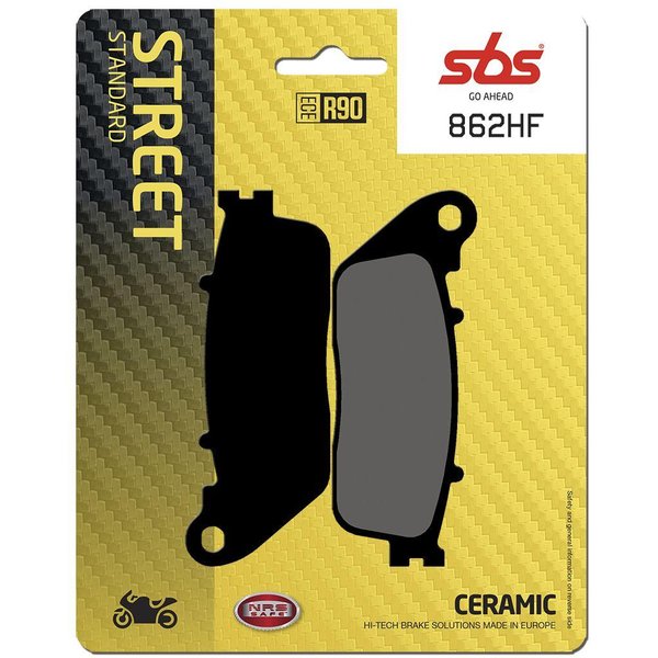 862HF - SBS HF Street Ceramic Organic Rear Brake Pads For Honda CB1000R 2008-2017