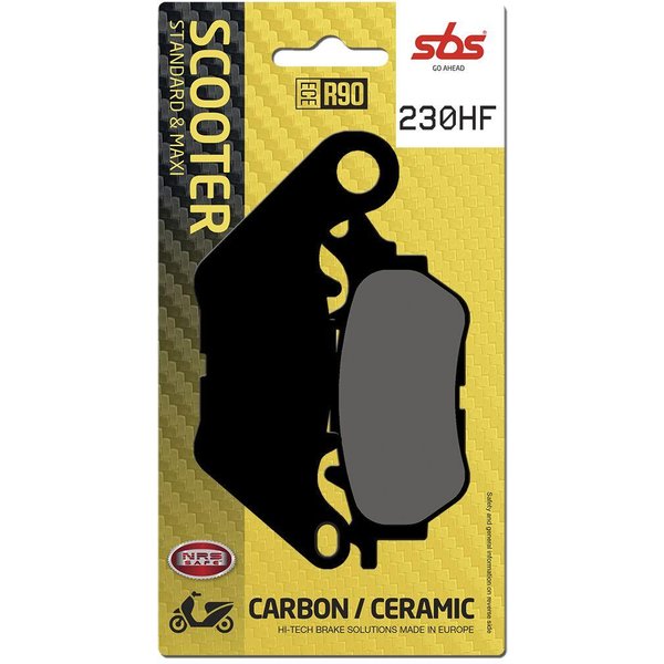 230HF - SBS HF Street Ceramic Organic Rear Brake Pads For Yamaha MW 300 2020-2022