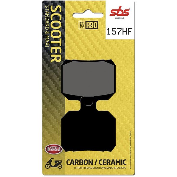 157HF - SBS HF Street Ceramic Organic Front Or Rear Brake Pads For Piaggio Beverly 500 2006-2012
