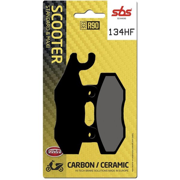 134HF - SBS HF Street Ceramic Organic Front Right Brake Pads For Suzuki AN 400 2007-2009
