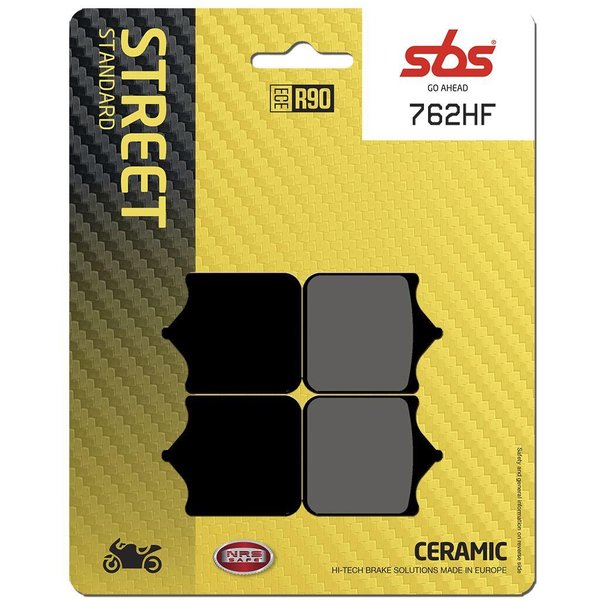 762HF - SBS HF Street Ceramic Organic Front Brake Pads For Ducati 748 R 2001-2002