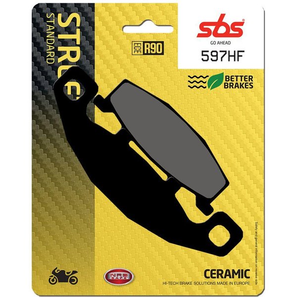 597HF - SBS HF Street Ceramic Organic Front Brake Pads For Suzuki DR800S 1991-1995