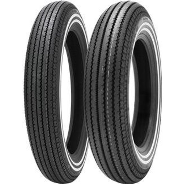 40019270DW - Shinko E270 White Wall Front 61H 4.00-19" Tyre