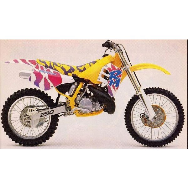 13V00 - Tecnosel Team Suzuki Seat Cover For Suzuki RM125 1989-1992 - Yellow