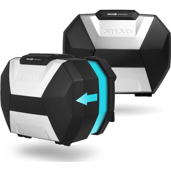 Shad SH38X Expandable Panniers Aluminium (Pair)