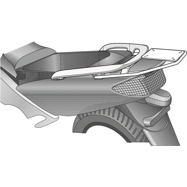 Shad Top Case Fitting Kit for Yamaha TMax 500 (01-07)
