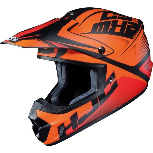 HJC CS-MX II Ellusion Motocross Helmet M Orange (MC7SF)