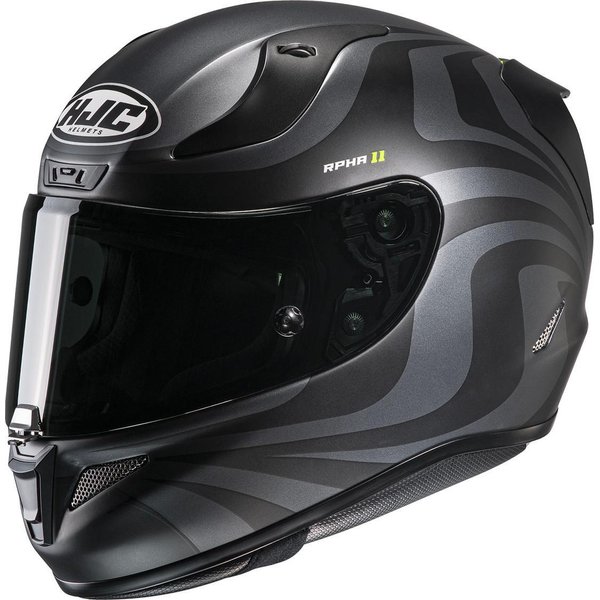 HJC RPHA 11 Eldon Motorcycle Helmet XXL Black Grey Yellow (MC5SF)
