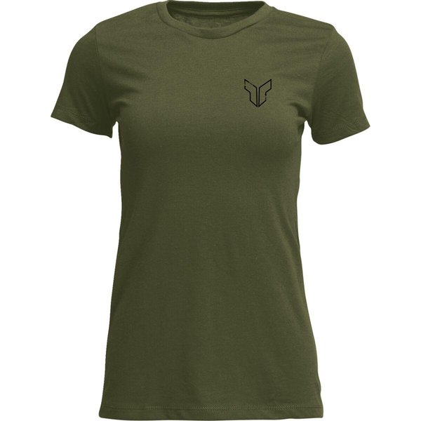 3031-4336 - Thor Womens Adult Womens Patched Up T-Shirt Large false - Black/Military Green