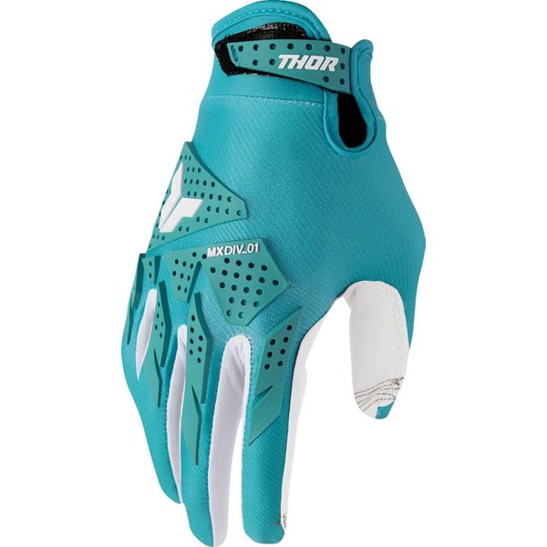 3331-0294 - Thor Womens Launchmode XP Gloves Large - Aqua/White