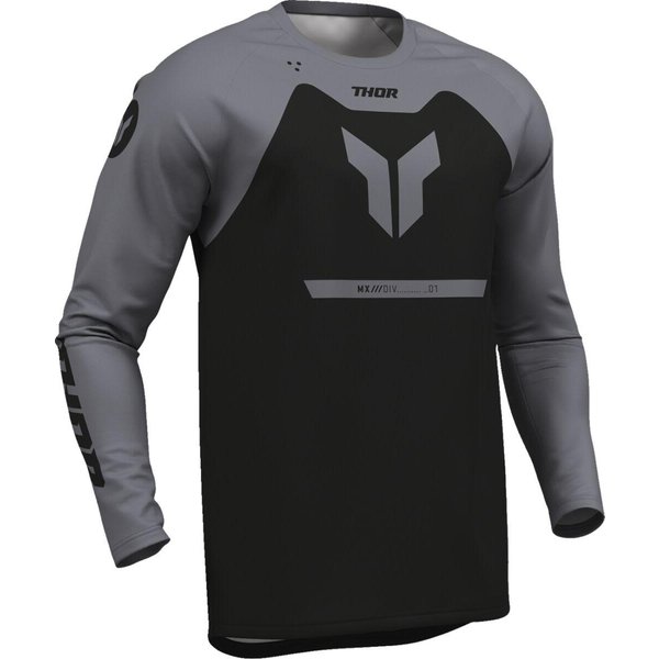 2910-8444 - Thor Ridemode Menace Jersey Large - Black/Grey