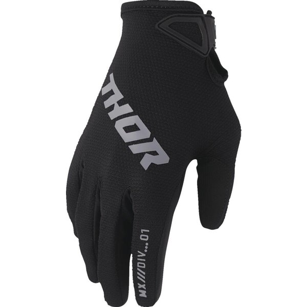 3330-8333 - Thor Ridemode Static Gloves Medium - Black