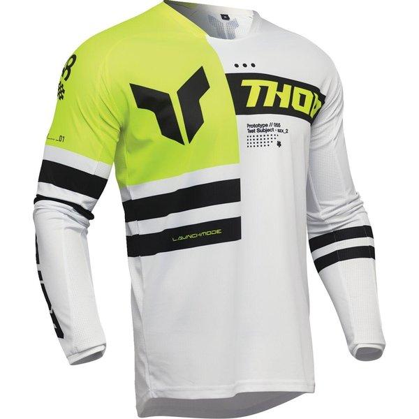 2910-8279 - Thor Launchmode Dozer Jersey Medium - Acid/Black/Fluorescent Yellow/White