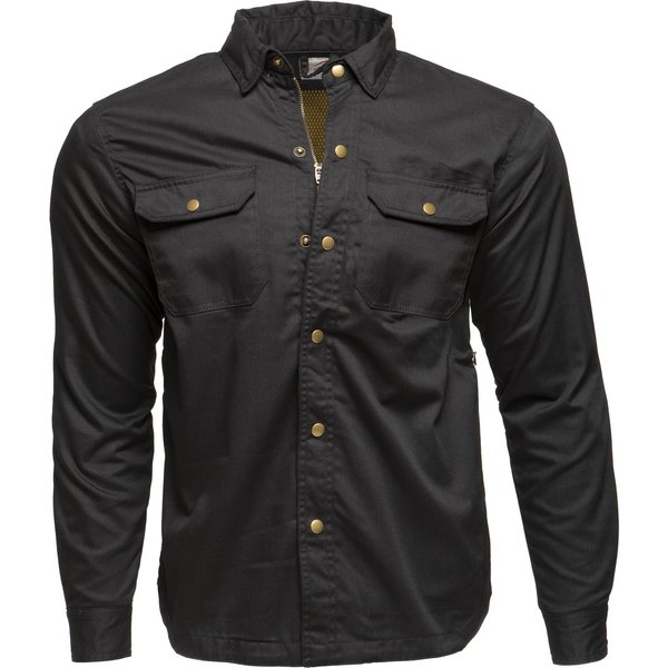 Black Coyote Kevlar Motorcycle Shirt XXL Black