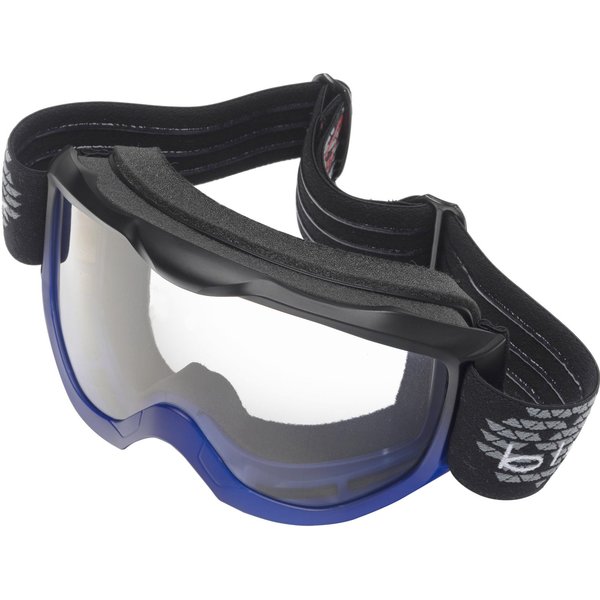 Black Granite Motocross Goggles Blue