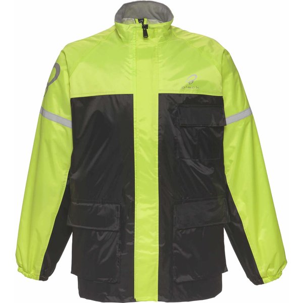 Black Spectre Waterproof Motorcycle Jacket M Black/Hi-Vis (A-050H)