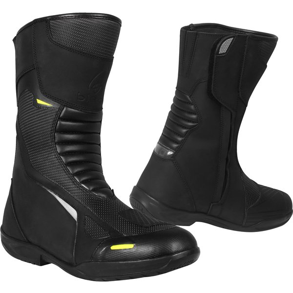 Black Explorer Motorcycle Boots 41 Black (UK 7)