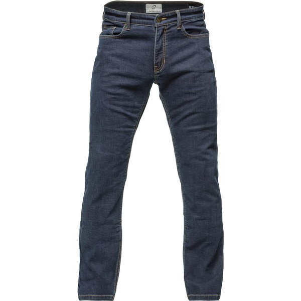 Black Blockade Straight Leg Motorcycle Jeans 42 Dark Blue (Short Leg)