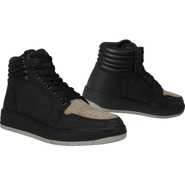 Black Street Air Ankle Motorcycle Boots 45 Black Grey (UK 11)