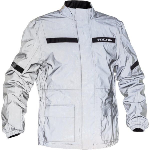Richa Rain Flare Reflective Motorcycle Over Jacket XL Reflective White