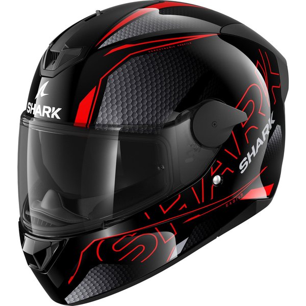 Shark D-Skwal 2 Cadium Motorcycle Helmet M Black Red (KRK)