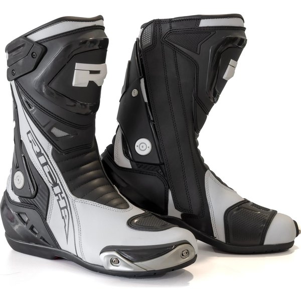 Richa Blade Waterproof Motorcycle Boots 43 Black White (UK 9)