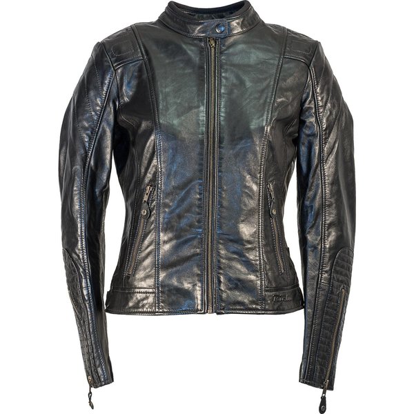 Richa Lausanne Ladies Leather Motorcycle Jacket 14 Black