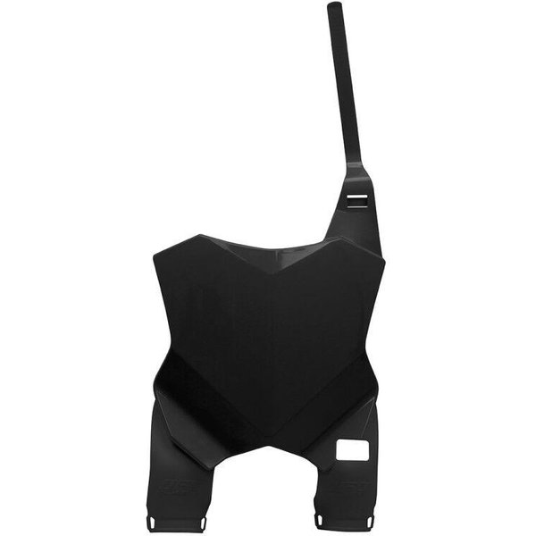 KA04771#001 - UFO Front Number Board With Extension For Kawasaki KX250 2021-2026 - Black