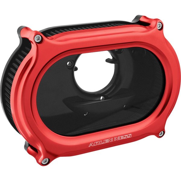 600-260 - Arlen Ness Stage 2 Method Air Cleaner Kit For Harley Davidson FLD 1690 2012-2013 - Red