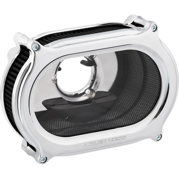 600-201 - Arlen Ness Stage 2 Method Air Cleaner Kit For Harley Davidson FLDE 1750 2018-2020 - Chrome