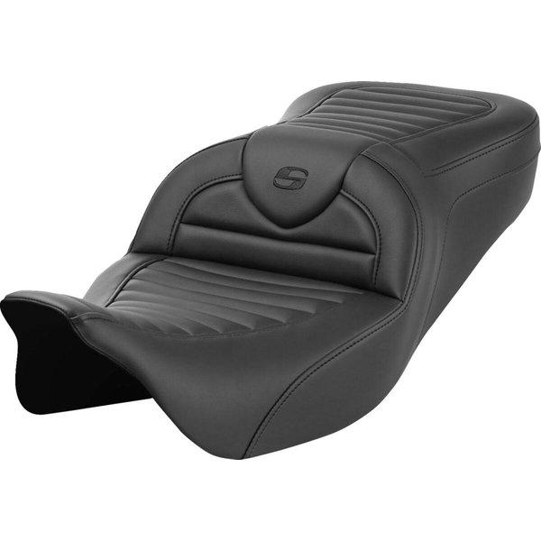 808-07B-20200 - Saddlemen Roadsofa TR Tuck-n-Roll Seat For Harley Davidson FLH 1868 2021 - Black