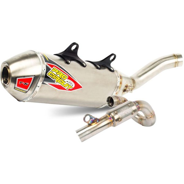 0152545H - Pro Circuit T-6 Stainless Steel & Titanium Full Exhaust System For KTM SXF450 2023-2026