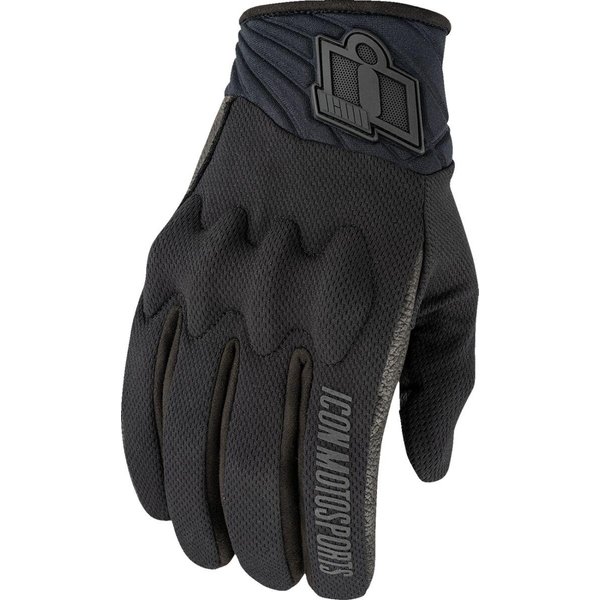 3301-4864 - Icon Anthem3 Gloves Medium - Black