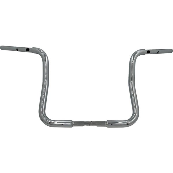 943013 - Fat Baggers Inc. 1-1/4" EZ Install Round Top Handlebar For Harley Davidson FLHX 1923 2024-2026 33 cm (13") - Chrome