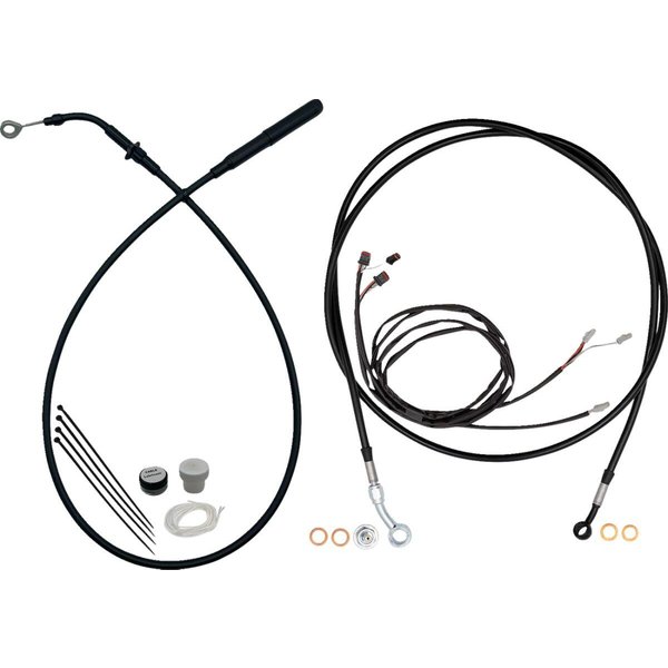 219012-B - Fat Baggers Inc. EZ Install Kit For Harley Davidson FLH 1868 2021 28 - 30.5cm (11" - 12") - Black