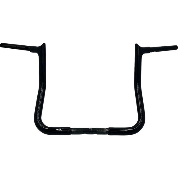 945013-B - Fat Baggers Inc. 1-1/4" EZ Install Pointed Top Handlebar For Harley Davidson FLHX 1923 2024-2026 33 cm (13") - Black