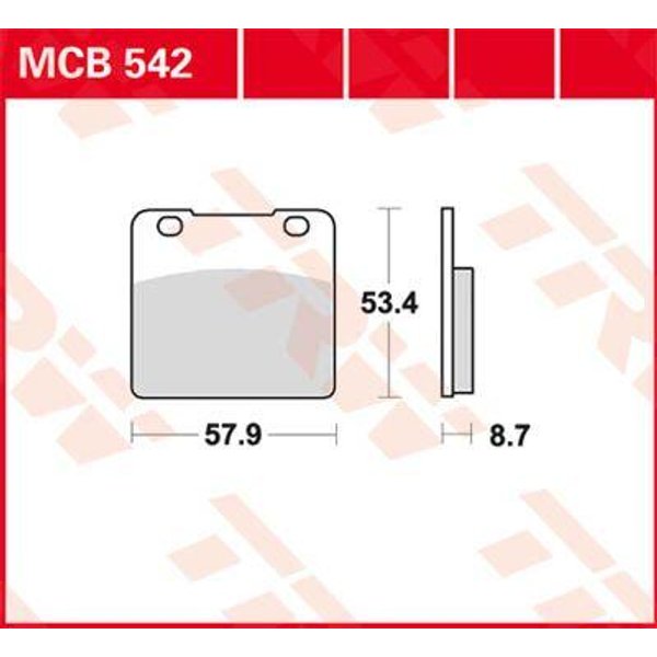 MCB542 - TRW All Round Sintered Metal Brake Pads For Suzuki GSX1100 E 1980-1986 Fit Front Or Rear