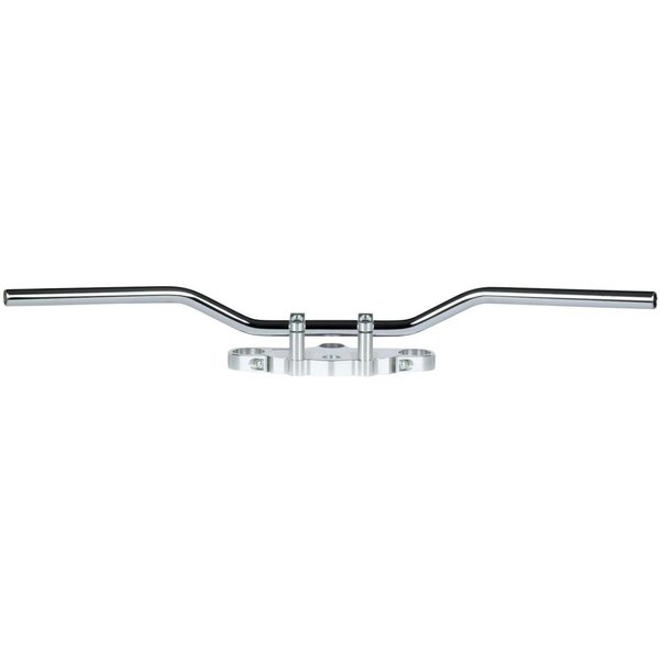 MCL111SS - TRW 22mm (7/8") Steel Handlebar For Triumph Bonneville 800 2004-2006 Classic/Low/Touring - Black