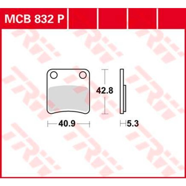 MCB832P - TRW All Round Sintered Metal Brake Pads For BMW C 600 Sport 2012-2015 Parking Brake