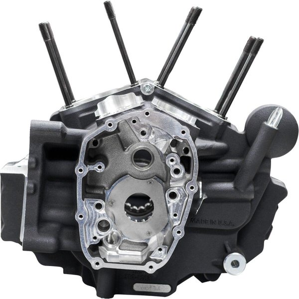 310-1326 - S&S Cycle M8 Softail Crankcase For Harley Davidson FLFBS 1868 2018-2024 - Matte Black