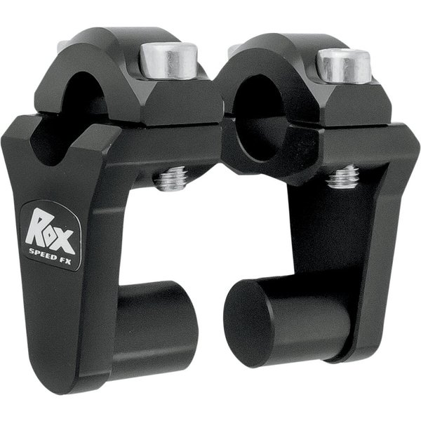 1R-P2SS - Rox Speed FX Pivoting Handlebar Risers For 7/8" Bar Clamps For Honda CB1000C 50.8 mm (2") - Black