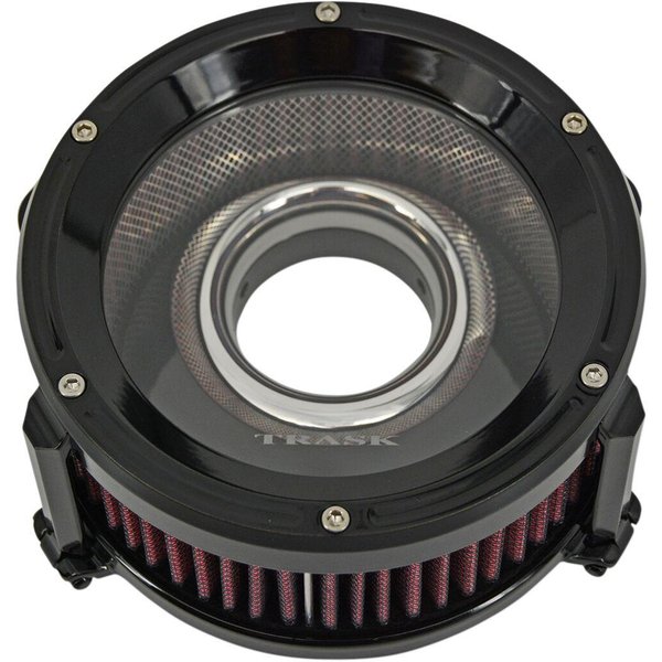 TM-1021GBK - Trask Assault Charge High-Flow Air Cleaner For Harley Davidson FLD 1690 2012-2013 - Black