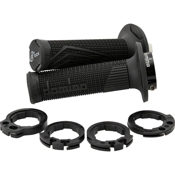D10046C4000A9-0 - Domino D100 D-Lock Double Cable Grips - Black