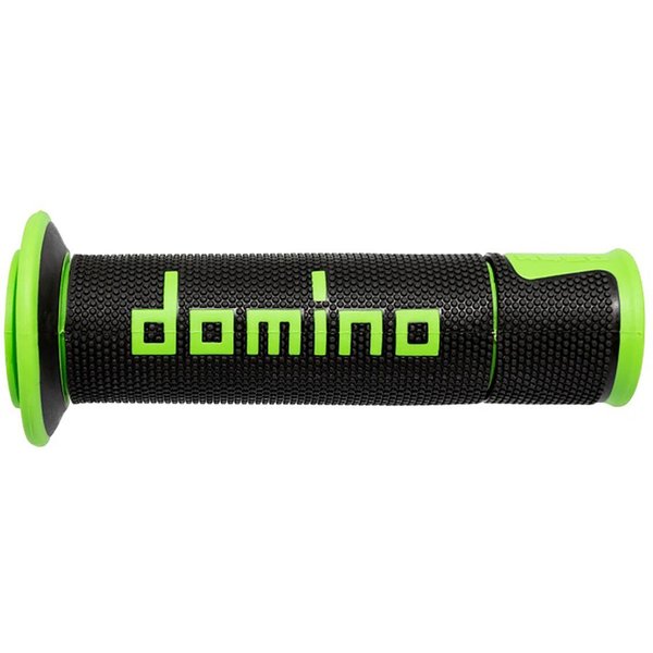 A45041C4440B7-0 - Domino A450 Road/Race Grips - Black/Green